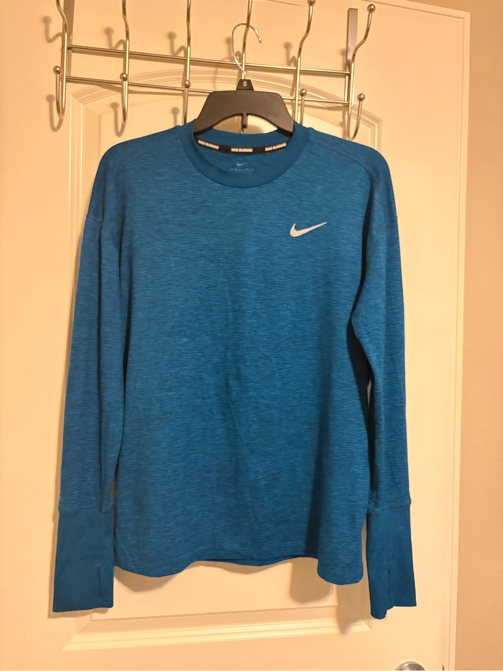 Nike Blue Long-Sleeve Dri-Fit Crew Shirt